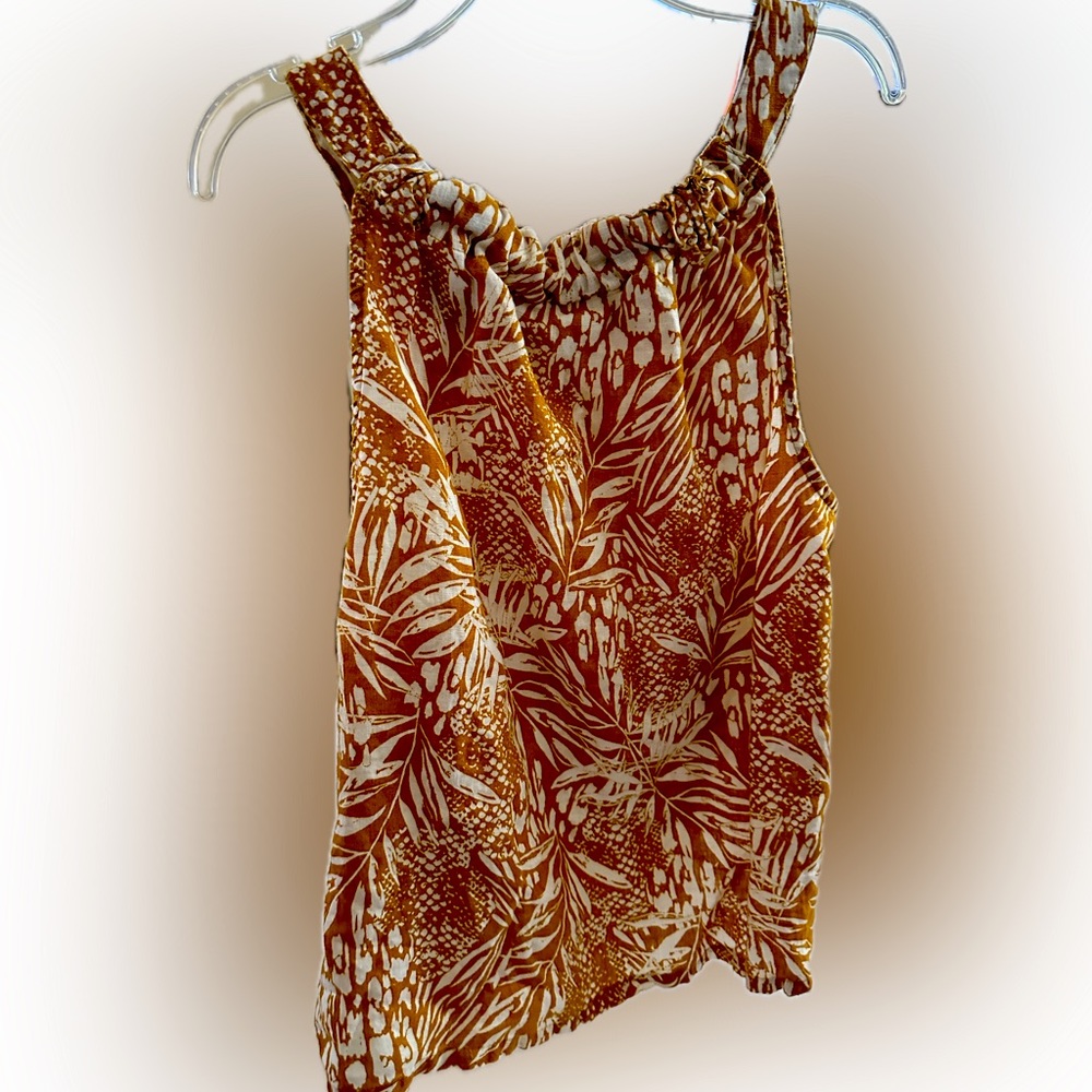 Yellow Linen Top
